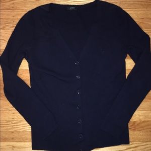 Navy Blue JCrew Cardigan